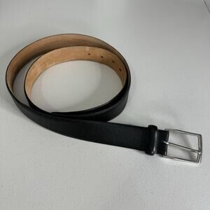 Allen Edmonds Leather Dress Belt Mens 44/110 Black Calfskin Classic Preppy 38501